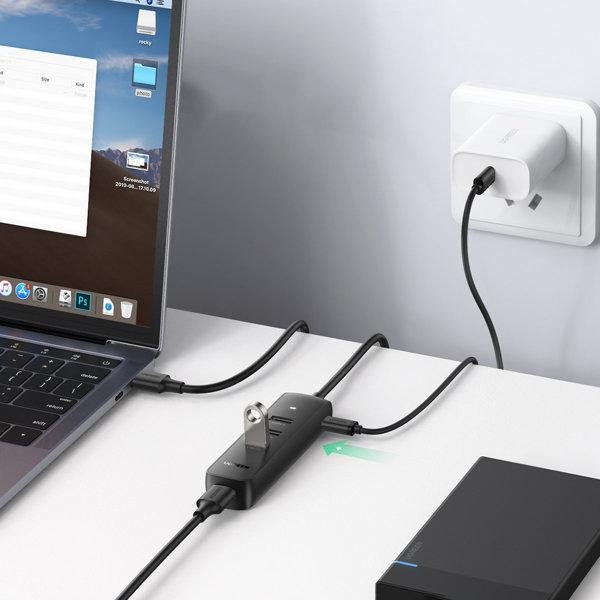 Хаб CM416 USB 3.0 4-Port Hub 1m черный (80657) MB-87693 фото