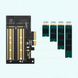 Адаптер CM302 M.2 M-Key+M.2 B-Key to PCI-E 3.0 &times; 4 Expansion Card (70504) MB-87704 фото 2