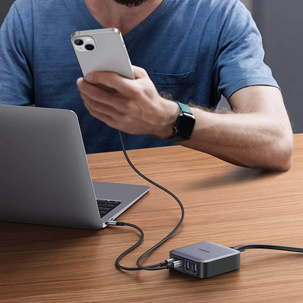 МЗП CD327 Nexode 65W Desktop 2xUSB-A+2xUSB-C EU чорний (90747) MB-89266 фото
