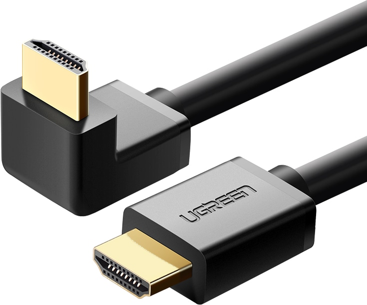 Кабель HD103 HDMI Cable Right Angle 90 Degree 2m (чорний) (10173) MB-86072 фото