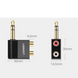 Адаптер AV147 6.35mm Male to 2RCA Female Adapter чорний (40846) MB-82343 фото 3
