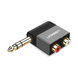 Адаптер AV147 6.35mm Male to 2RCA Female Adapter чорний (40846) MB-82343 фото 1
