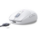 Бездротова миша MU103 Modes Mouse Wired&2.4 GHz&BT Type-C Charging 3-devices біла (15629) MB-94020 фото 4