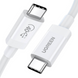 Кабель US506 USB Type-C to USB Type-C PD USB4.0 40Gb/s 100W 0.8m білий (40113) MB-89274 фото 1