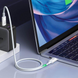 Кабель US506 USB Type-C to USB Type-C PD USB4.0 40Gb/s 100W 0.8m білий (40113) MB-89274 фото 3