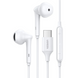Наушники с микрофоном Wired Earphones with Type-C белые (60700) MB-92272 фото 1